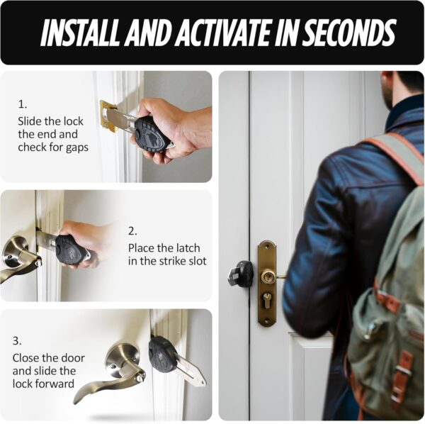 Guard Dog Security Blocklock Portable Door Lock Hotel Door L...