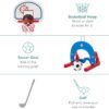 Best Choice Products 3-in-1 Toddler Basketball Hoop Sports A...
