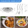 Odoland 15pcs Camping Cookware Mess Kit, Non-Stick Lightweig...