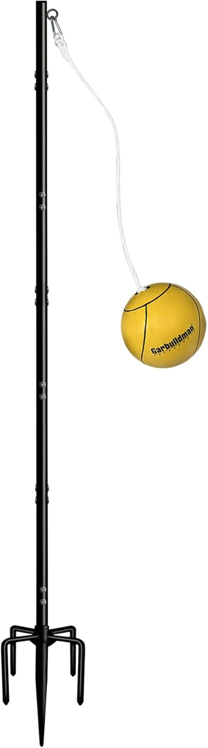 Garbuildman Tetherball Set with Ball & Rope for Outdoor Back...