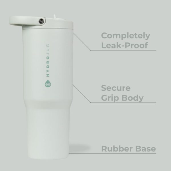 HydroJug Sport - Stainless Steel Tumbler with Straw, Vacuum ...