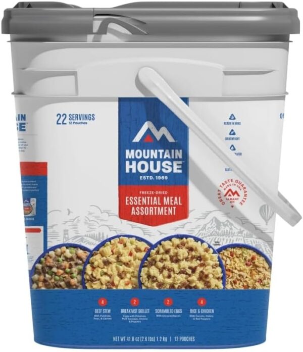 Mountain House Essential Bucket | Freeze Dried Backpacking &...