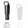 Simple Modern Trek Pivot | 40oz Flip Straw Tumbler with Hand...