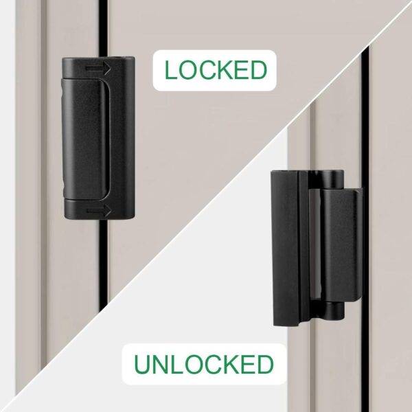 Home Security Door Lock Reinforcement - Child Proof High Sec...