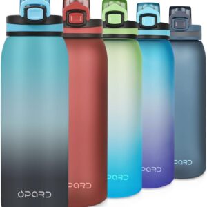 Opard 32oz Sports Water Bottle with Leak Proof Flip Top Lid ...