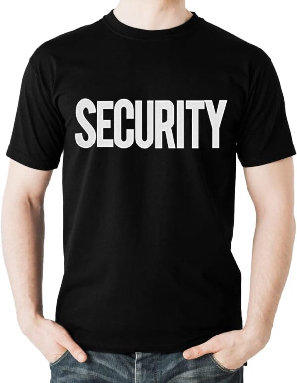 fresh tees Security Shirt 2 Sided Front Back Print | Event S...