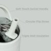 HydroJug Sport - Stainless Steel Tumbler with Straw, Vacuum ...