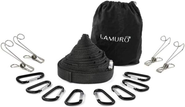 Campsite Storage Strap with 19 Separated Loops for Hanging C...
