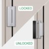 Home Security Door Lock 3 Pack Metal Door Reinforcement Lock...