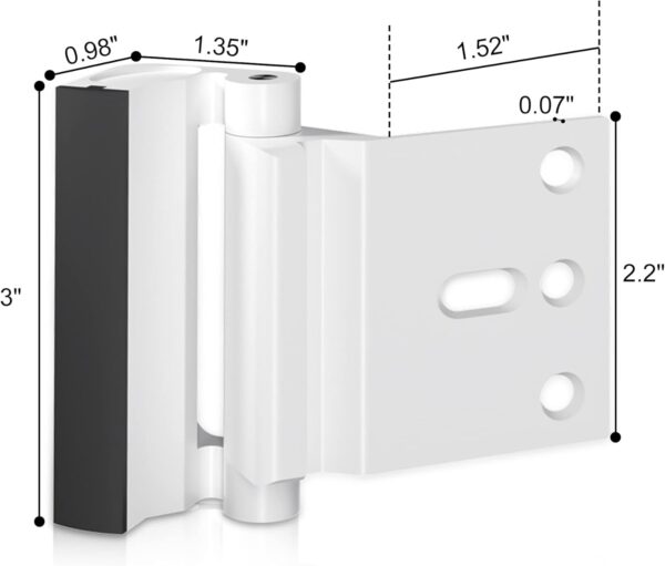 4Pack AceMining Door Reinforcement Lock Withstands 800lbs of...