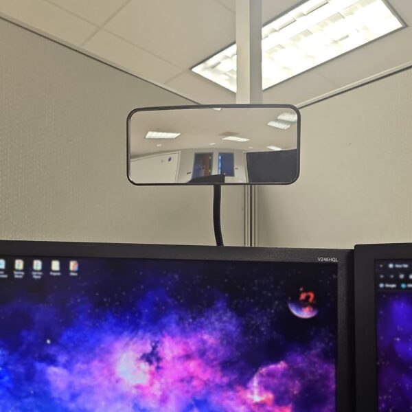 Ampper Acrylic Clip On Security Mirror, Flexible Convex Cubi...