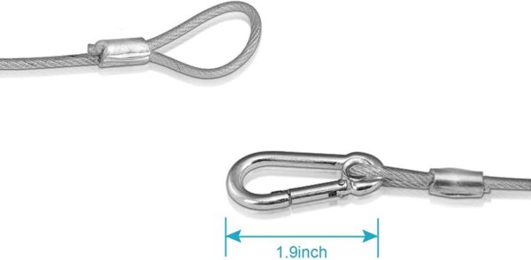 20 Pack Safety Security Cable, 25.5" Stainless Steel Wire Ro...
