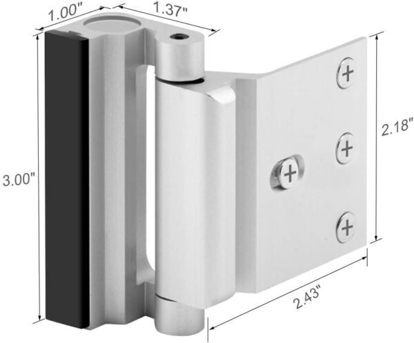 Home Security Door Lock 3 Pack Metal Door Reinforcement Lock...
