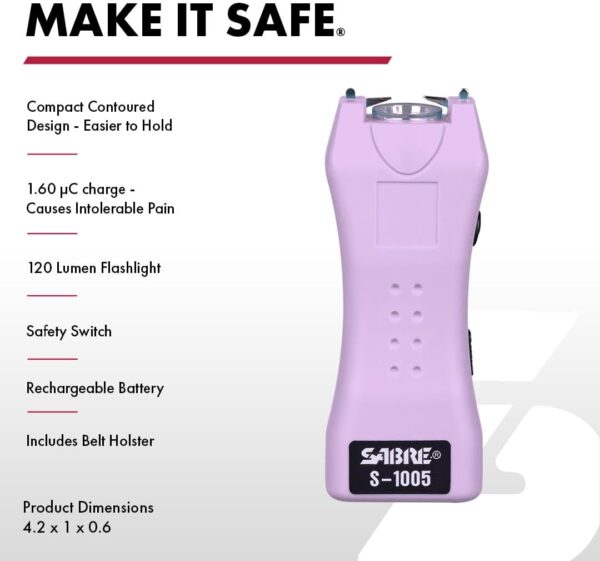 SABRE Pepper Spray & 2-in-1 Stun Gun with Flashlight, Self D...