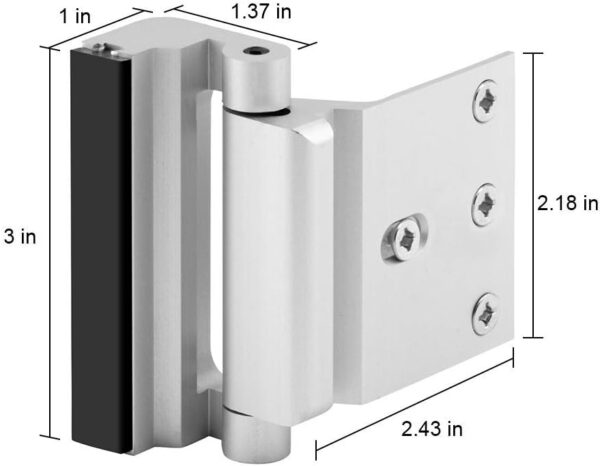 Home Security Door Lock, 2 Pack Childproof Door Reinforcemen...