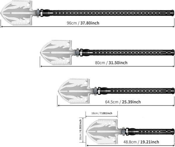 Survival Shovel Survival Axe, Camping Folding Shovels Hatche...