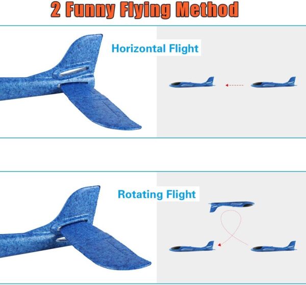 BooTaa 4 Pack Airplane/Flying Toys, 17.5" Large Throwing Foa...