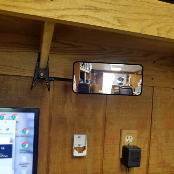 Ampper Acrylic Clip On Security Mirror, Flexible Convex Cubi...
