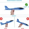 BooTaa 4 Pack Airplane/Flying Toys, 17.5" Large Throwing Foa...