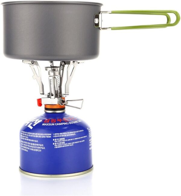 AOTU Portable Camping Stoves Backpacking Stove with Piezo Ig...