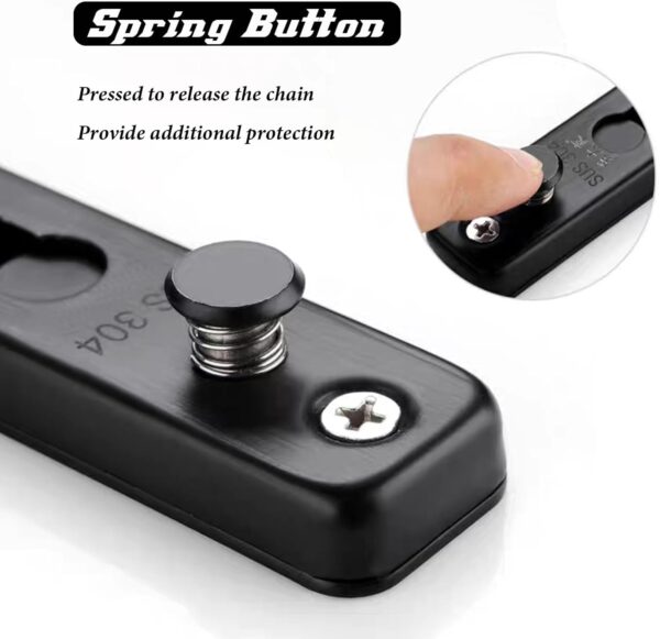 KAFENDA Security Door Chain Lock Sturdy Door Lock Latch for ...