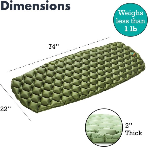 Sleeping Pad for Camping - Ultralight Sleeping Mat for Campi...