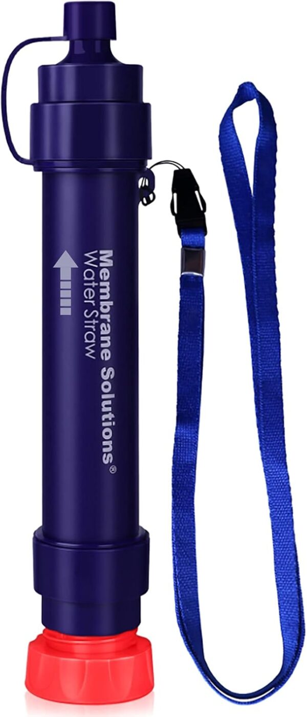 Membrane Solutions Water Filter Straw WS02, Detachable 4-Sta...