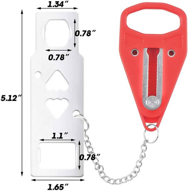 Portable Door Lock for Travel, Door Lock Self-Defense Securi...