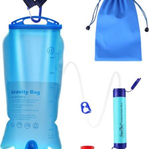 SimPure Gravity Water Filter, Portable Gravity-Fed Water Pur...