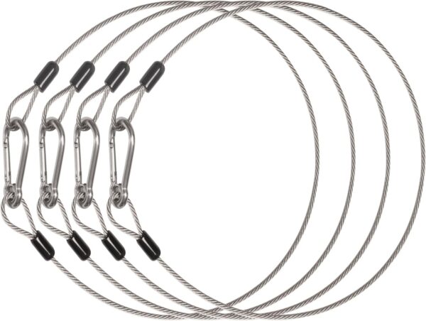 4 Pack Stage Light Safety Cables for Stage DJ Party Lights T...