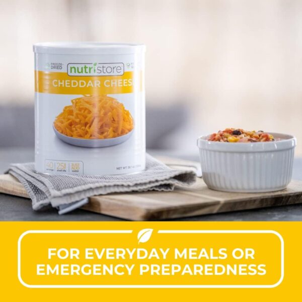 Nutristore Freeze-Dried Cheddar Cheese Shredded | Amazing Ta...