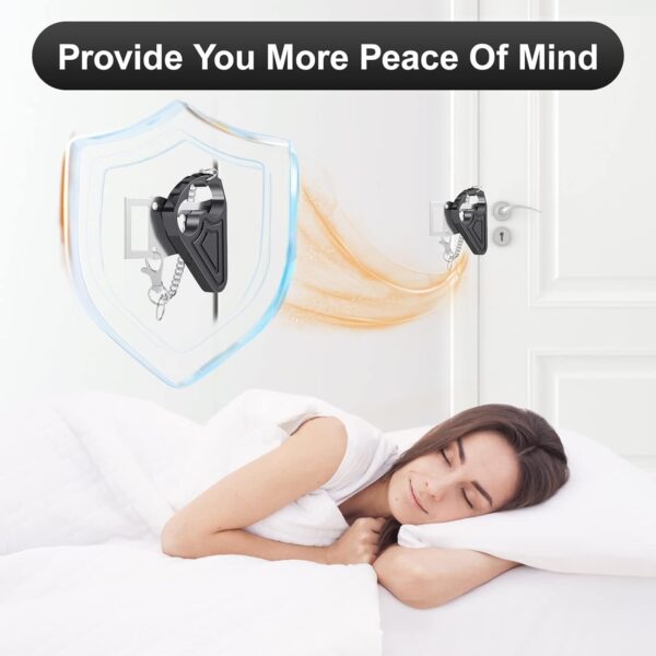 Portable Door Lock for Hotel Door Safety- Metal Hotel Door L...