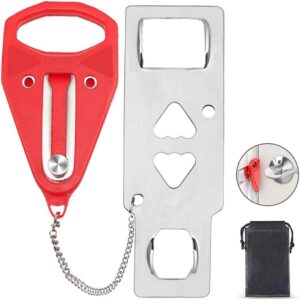 Portable Door Lock for Travel, Door Lock Self-Defense Securi...