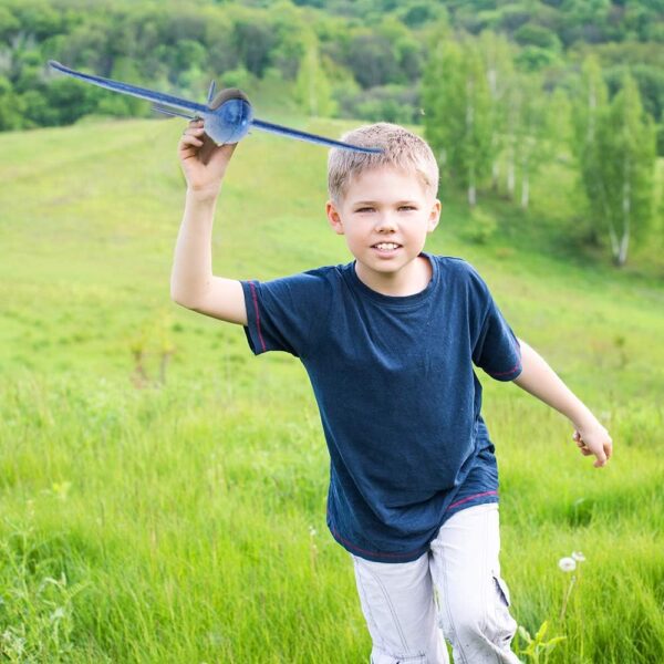 BooTaa 4 Pack Airplane/Flying Toys, 17.5" Large Throwing Foa...