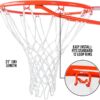 Heavy Duty Basketball Net Replacement - All Weather Anti Whi...