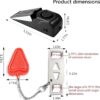 Portable Door Lock & Door Stop Alarm Set, Dual Protection Ho...
