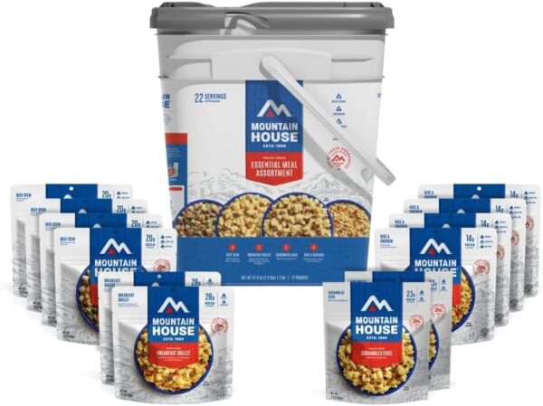 Mountain House Essential Bucket | Freeze Dried Backpacking &...