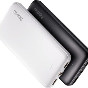 Miady 2-Pack 10000mAh Dual USB Portable Charger, USB-C Fast ...