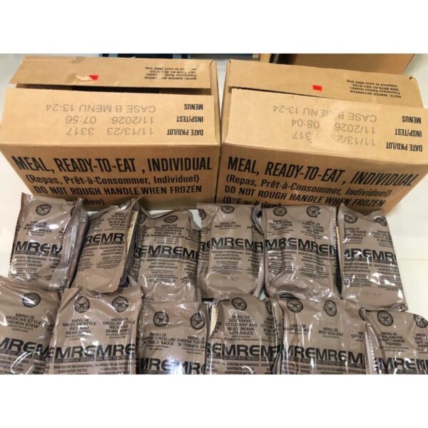MRE A and B bundle cases 2024, 2025 inspection - Military me...
