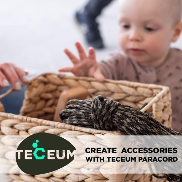 TECEUM 5/32" Paracord Rope 1000 – 1000ft / 200ft / 100ft / 5...