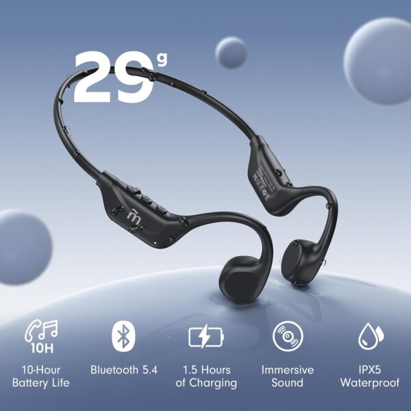 Bone Conduction Headphones,Open Ear Headphones Bluetooth5.4 ...