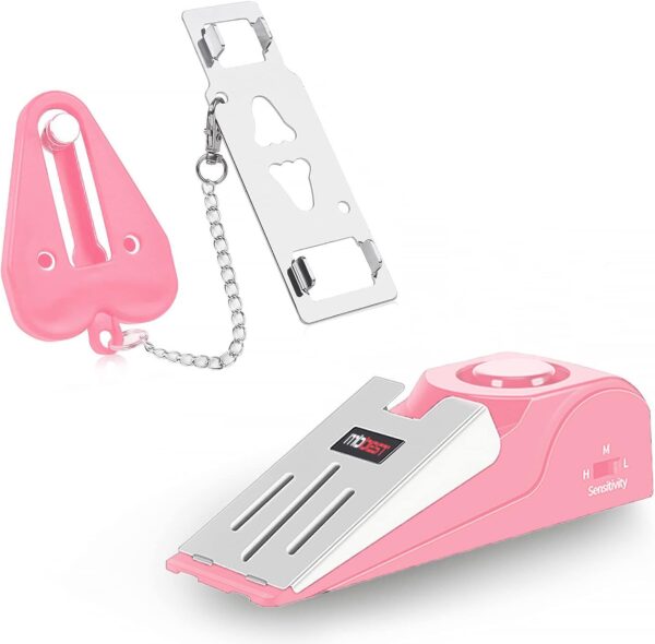 Hotel Door Lock & Door Stop Alarm,Dual Protection Security D...