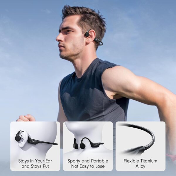 Bone Conduction Headphones,Open Ear Headphones Bluetooth5.4 ...