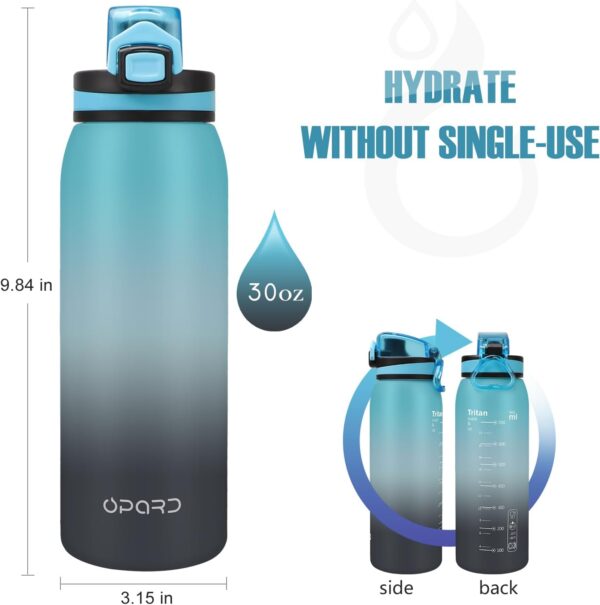 Opard 32oz Sports Water Bottle with Leak Proof Flip Top Lid ...