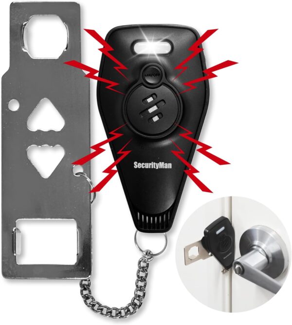 Securityman Portable Door Lock with Alarm | Hotel Door Locks...