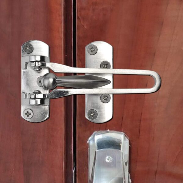Home Security Door Lock, 2 Pack Latch Guard Clasp Front Door...