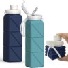 Collapsible Water Bottles, Silicone Foldable Portable Water ...