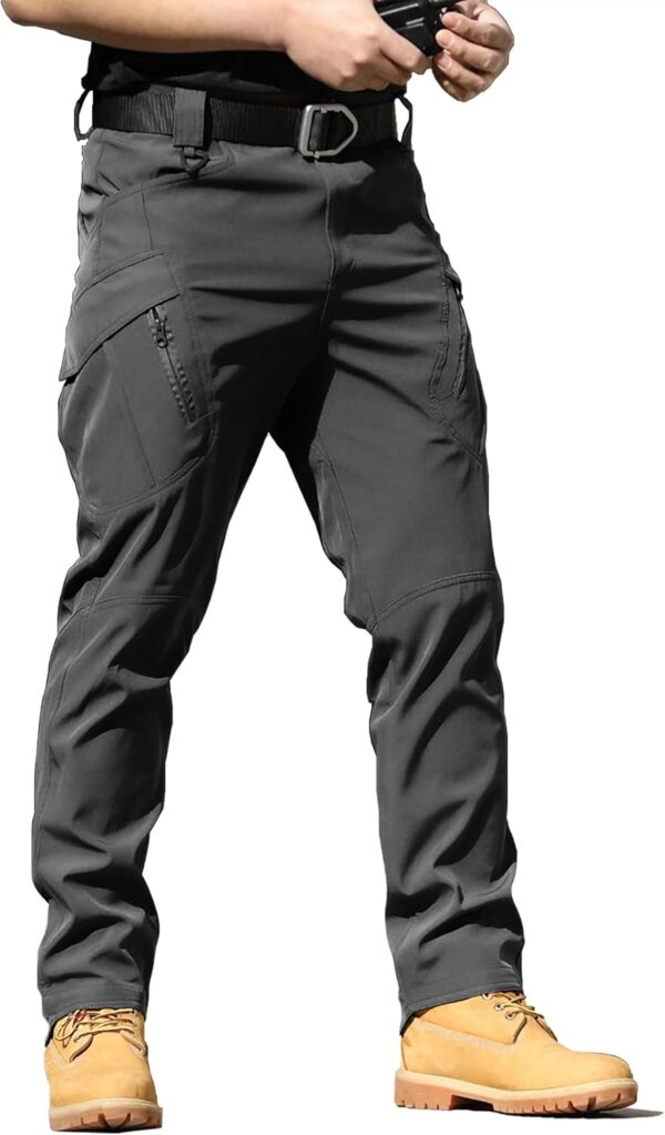 AUTIWITUA Men's Tactical Cargo Pants Water Resistant Lightwe...