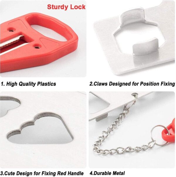 Portable Door Lock for Travel, Door Lock Self-Defense Securi...