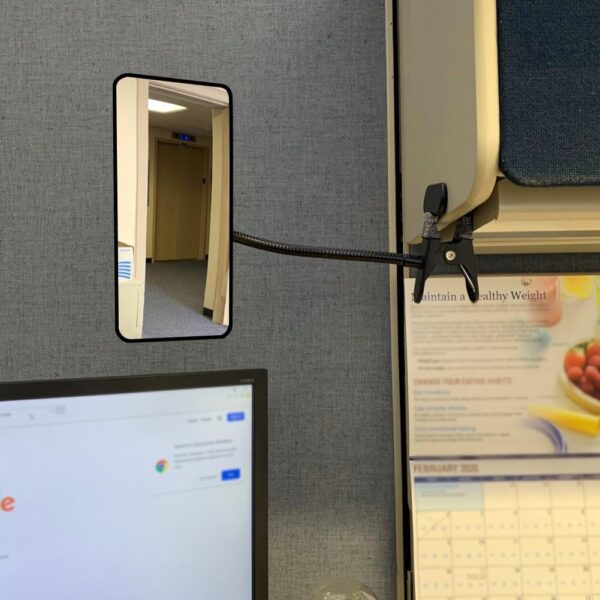 Ampper Acrylic Clip On Security Mirror, Flexible Convex Cubi...